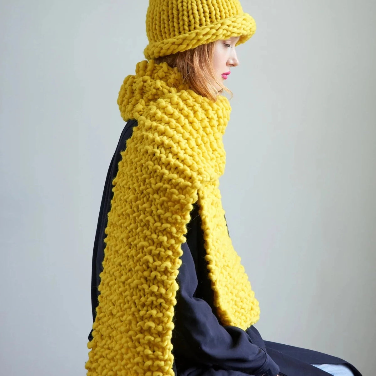 Hand-Knit Mango Yarn Chunky Scarf – Soul Sisters Boutique