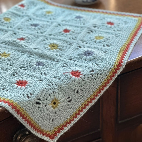 Candy Button Crochet Baby Blanket