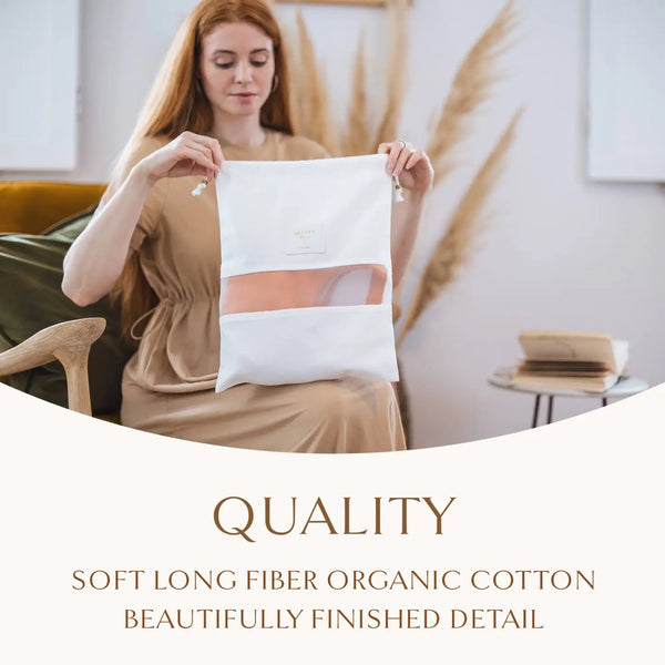 Luxury Organic Cotton Dust Bags - 3 Pack Large