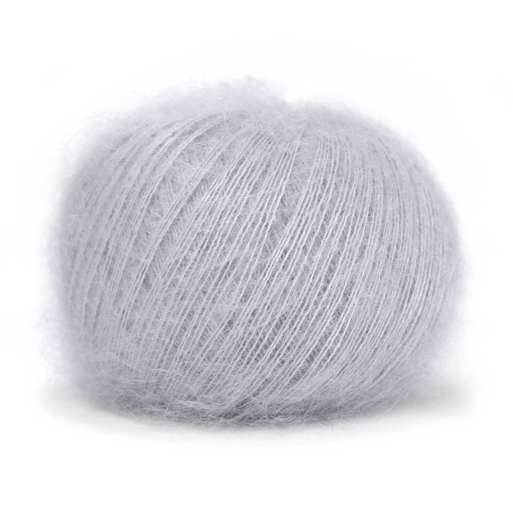 Misty Mohair Pastel Yarn #61003 Ice Acrylic Wool Mohair Fine Weight 100g  546y