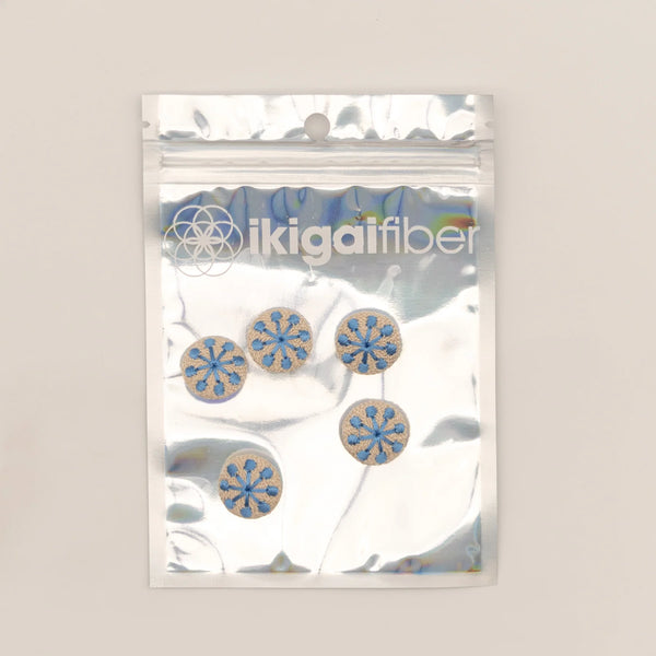 Ikigai Fiber Embroidered Buttons