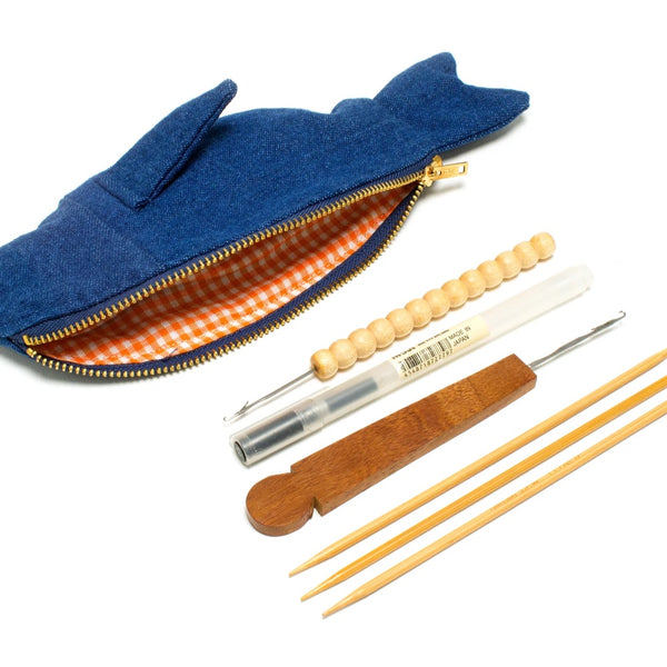 Denim Fish Pouch