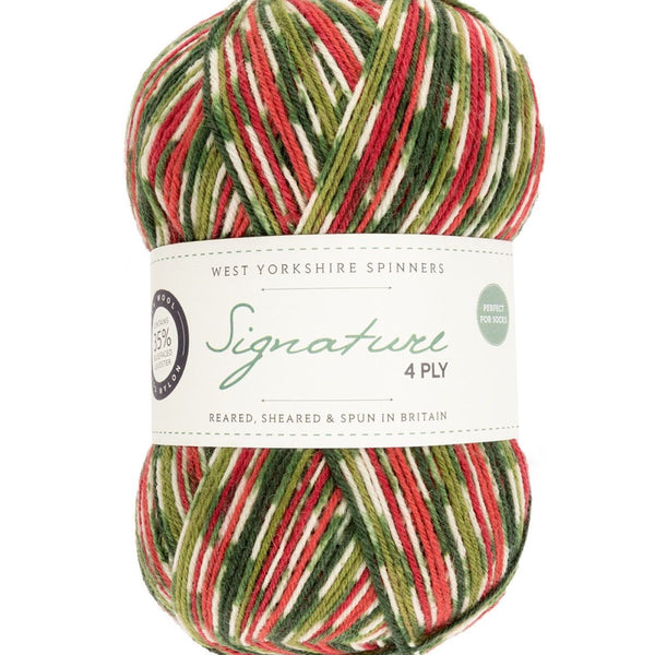 West Yorkshire Spinners Signature 4ply Sock - Christmas Collection