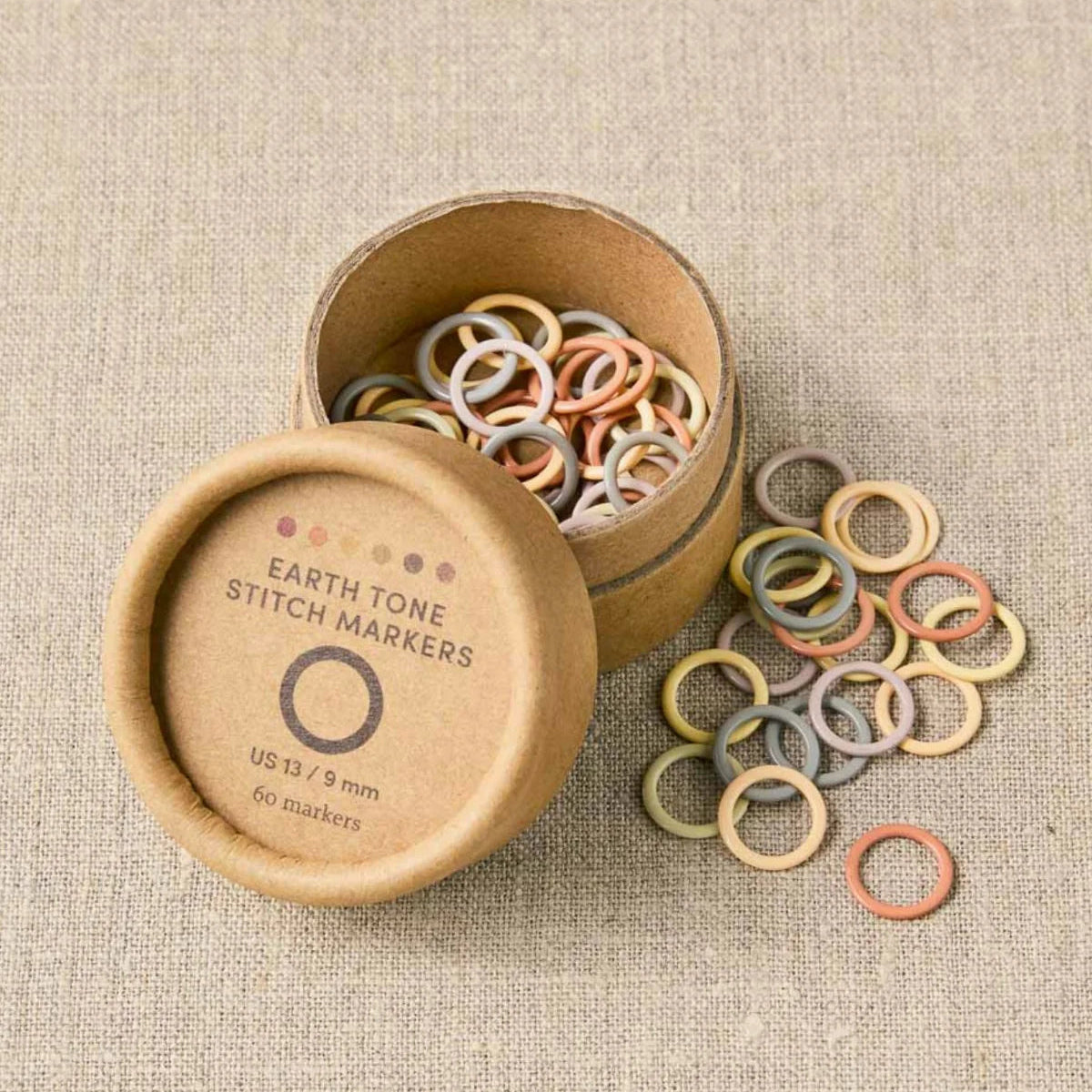 Cocoknits Ring Stitch Markers - Earth Tones