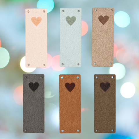 Heart Foldover Tags