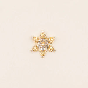 Snowflake Crystal Brooch