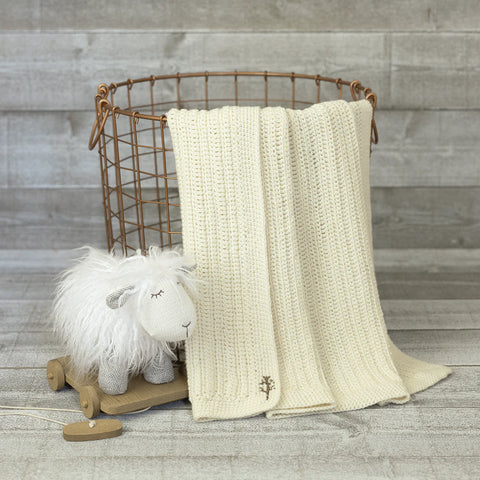 Crochet Baby Blanket Kit - US Washable Shaniko Wool