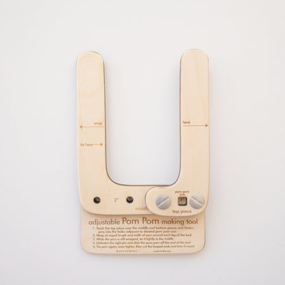 Adjustable Pom Pom Making Tool